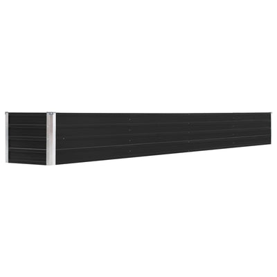 Vidaxl plantenbak verhoogd 320x40x45 cm gegalvaniseerd staal antraciet
