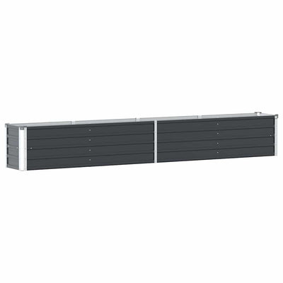 Vidaxl plantenbak verhoogd 320x40x45 cm gegalvaniseerd staal antraciet
