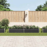 Vidaxl plantenbak verhoogd 320x40x45 cm gegalvaniseerd staal antraciet - afbeelding 3