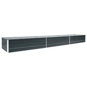 Vidaxl plantenbak verhoogd 480x80x45 cm gegalvaniseerd staal antraciet - afbeelding 2