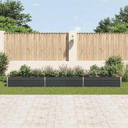 Vidaxl plantenbak verhoogd 480x80x45 cm gegalvaniseerd staal antraciet - afbeelding 3
