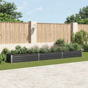 Vidaxl plantenbak verhoogd 480x80x45 cm gegalvaniseerd staal antraciet - afbeelding 1