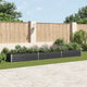 Vidaxl plantenbak verhoogd 480x80x45 cm gegalvaniseerd staal antraciet