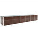 Vidaxl plantenbak verhoogd 480x80x77 cm gegalvaniseerd staal bruin