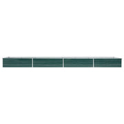 Vidaxl plantenbak verhoogd 600x80x45 cm gegalvaniseerd staal groen - afbeelding 3