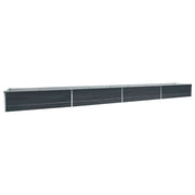 Vidaxl plantenbak verhoogd 600x80x45 cm gegalvaniseerd staal antraciet - afbeelding 2
