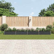 Vidaxl plantenbak verhoogd 600x80x45 cm gegalvaniseerd staal antraciet - afbeelding 3