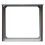 Vidaxl haardhoutschuur 172x91x154 cm gegalvaniseerd staal bruin - afbeelding 3