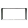 Vidaxl haardhoutschuur 330x92x153 cm gegalvaniseerd staal groen