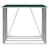 Vidaxl haardhoutschuur 163x83x154 cm gegalvaniseerd staal groen