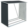 Vidaxl haardhoutschuur 163x83x154 cm gegalvaniseerd staal antraciet