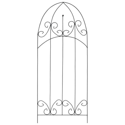 Vidaxl plantenklimrekken 3 st 40x100 cm ijzer zwart