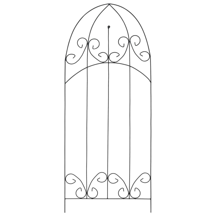 Vidaxl plantenklimrekken 3 st 40x100 cm ijzer zwart