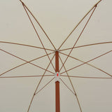 Vidaxl parasol met stalen paal 300 cm zandkleurig - afbeelding 3