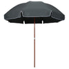 Vidaxl parasol met stalen paal 300 cm antracietkleurig