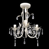 Vidaxl kroonluchters kristal 2 st elegant wit - afbeelding 3