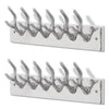 Vidaxl kapstokken 2 st aluminium zilverkleurig