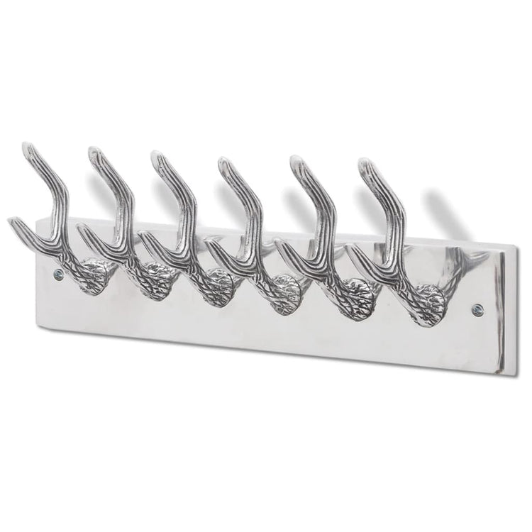 Vidaxl kapstokken 4 st aluminium zilverkleurig