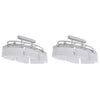 Vidaxl plafondlamp met ellipsvormige glazen kappen 2 st e14
