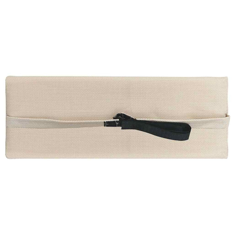 Vidaxl hoofdsteun voor ligstoel 40x7,5x15 cm textileen crème