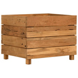 Vidaxl plantenbak verhoogd 50x40x38 cm gerecycled teakhout en staal - afbeelding 2
