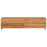 Vidaxl plantenbak verhoogd 150x40x38 cm gerecycled teakhout en staal - afbeelding 3