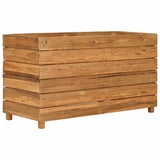 Vidaxl plantenbak verhoogd 100x40x38 cm gerecycled teakhout en staal - afbeelding 2