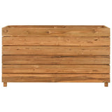 Vidaxl plantenbak verhoogd 100x40x38 cm gerecycled teakhout en staal - afbeelding 3