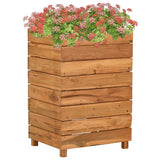 Vidaxl plantenbak verhoogd 50x40x72 cm gerecycled teakhout en staal - afbeelding 1