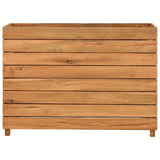 Vidaxl plantenbak verhoogd 100x40x72 cm gerecycled teakhout en staal - afbeelding 3