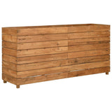 VidaXL Plantenbak verhoogd 150x40x72 cm gerecycled teakhout en staal - afbeelding 2