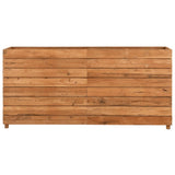 VidaXL Plantenbak verhoogd 150x40x72 cm gerecycled teakhout en staal - afbeelding 3