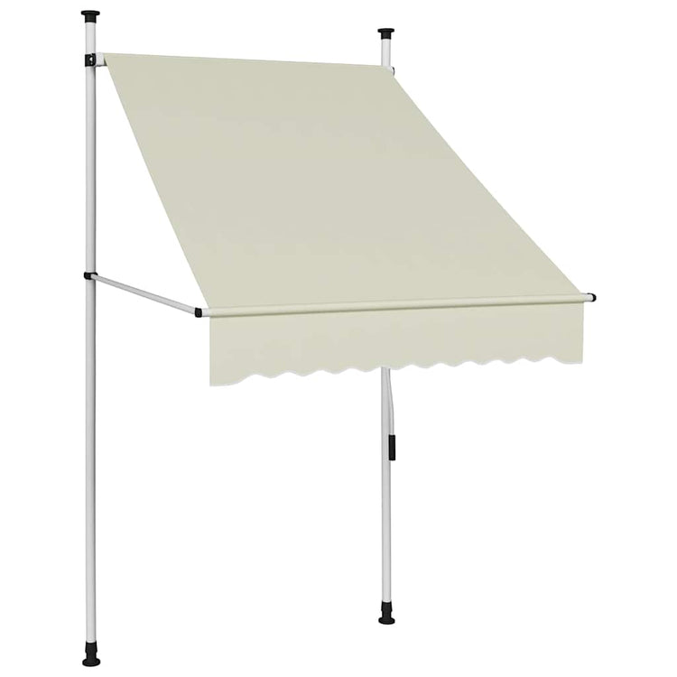 Vidaxl luifel handmatig uittrekbaar 100 cm crème