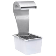 Vidaxl tuinwaterval 34x49x82 cm roestvrij staal zilverkleurig - afbeelding 2