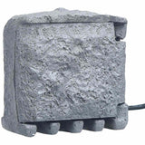 Vidaxl tuinstopcontact 2 ingangen met timer polyresin grijs - afbeelding 2