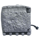 Vidaxl tuinstopcontact 2 ingangen met timer polyresin grijs - afbeelding 3
