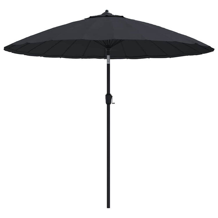Vidaxl parasol met aluminium paal 250 cm zwart