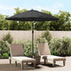 Vidaxl parasol met aluminium paal 270 cm zwart