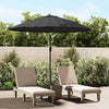 Vidaxl parasol met aluminium paal 270 cm zwart