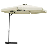 Vidaxl parasol met stalen paal 300 cm zandwit - afbeelding 2