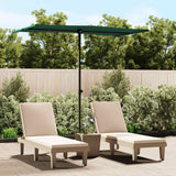 Vidaxl parasol met aluminium paal 180x110 cm groen - afbeelding 1
