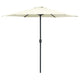 Vidaxl parasol met aluminium paal 270x246 cm zandwit