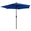 Vidaxl parasol met led-verlichting en aluminium paal 270 cm azuurblauw