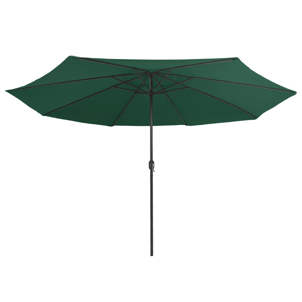 Vidaxl parasol met metalen paal 390 cm groen