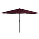 Vidaxl parasol met metalen paal 390 cm bordeauxrood