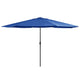 Vidaxl parasol met metalen paal 390 cm azuurblauw