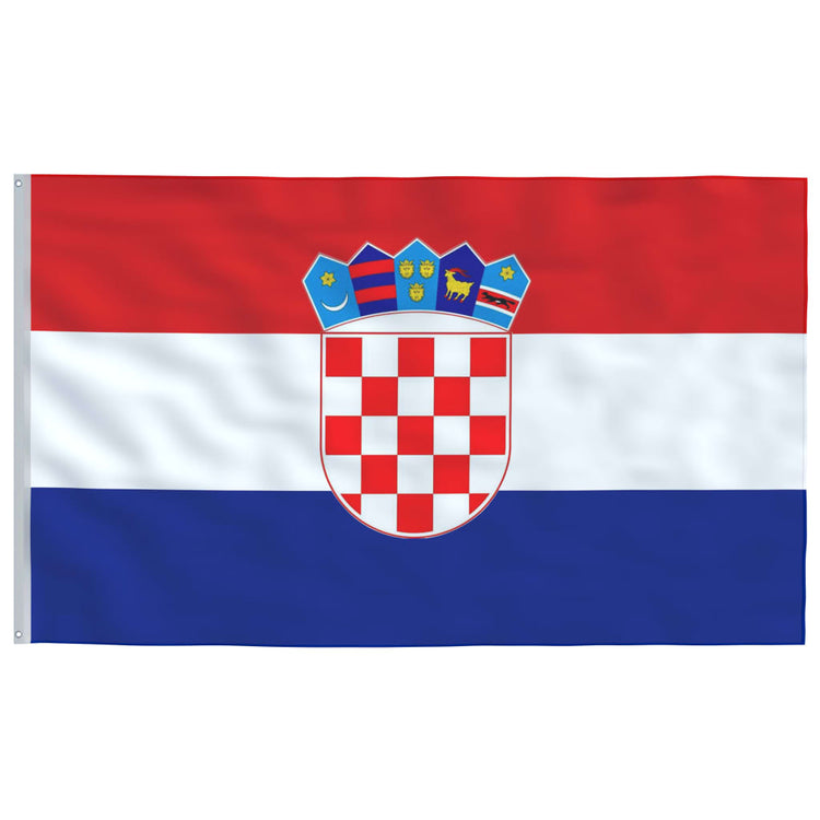 Vidaxl vlag kroatië 90x150 cm