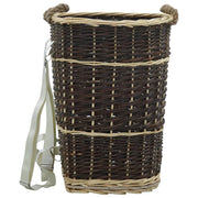 Vidaxl houtmand met draagriemen 44,5x37x50 cm natuurlijk wilgenhout - afbeelding 2