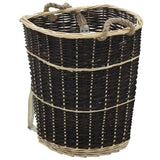 Vidaxl houtmand met draagriemen 57x51x69 cm natuurlijk wilgenhout - afbeelding 1