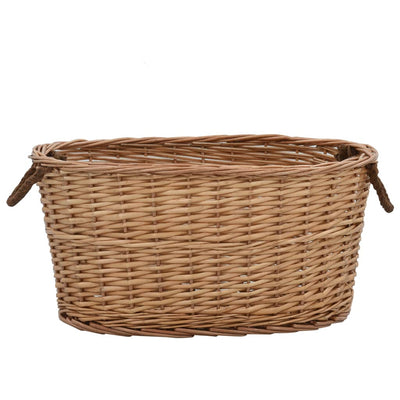 Vidaxl houtmand met handvatten 56x40x28 cm natuurlijk wilgenhout